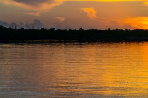 sunrise over the intracoastal waterway